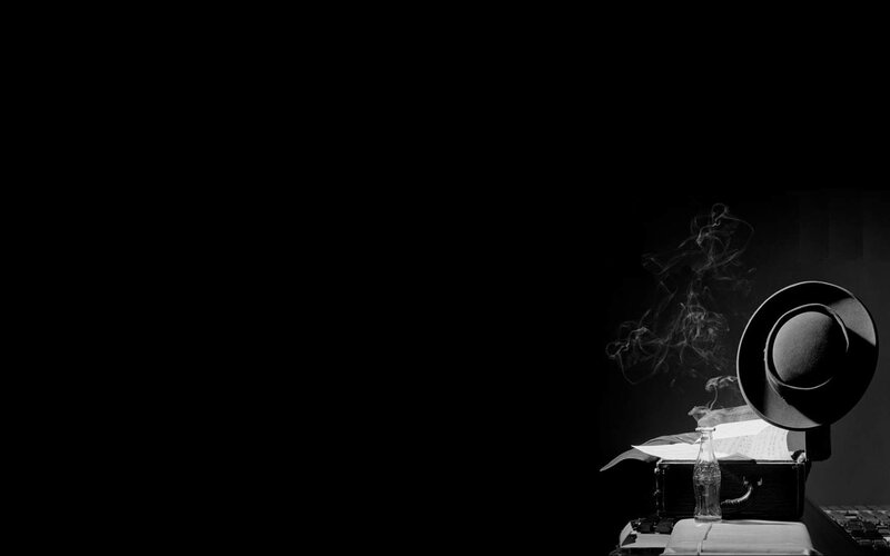 smoking hat on typewriter
