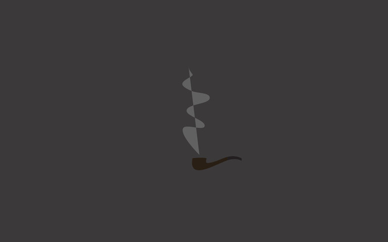 smoking pipe with smoke