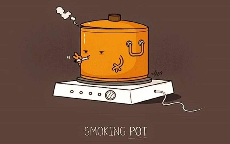 Smoking Pot Cartoon