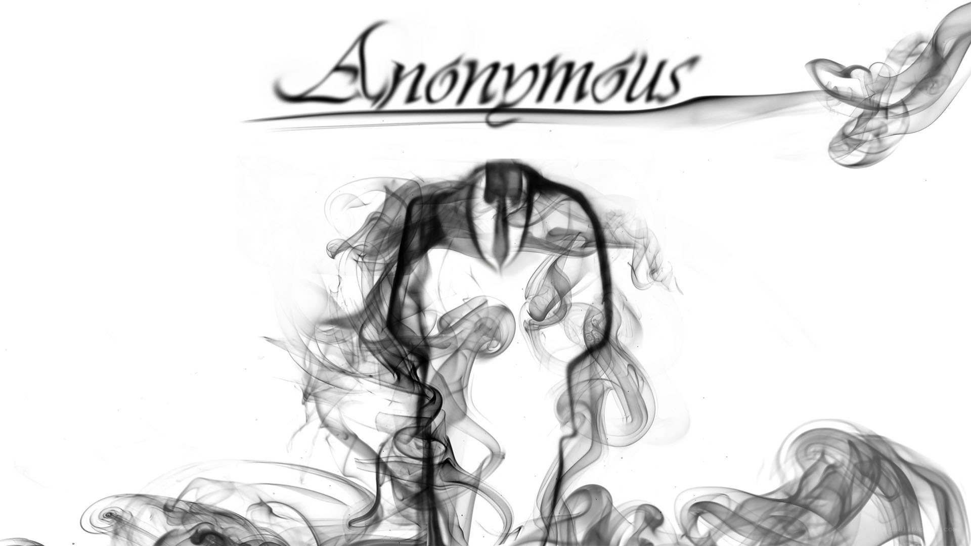 smoky anonymous figure