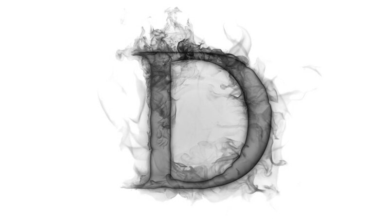 Smoky Letter D