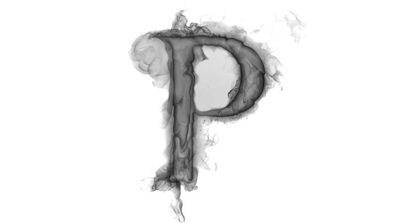 Smoky Letter P