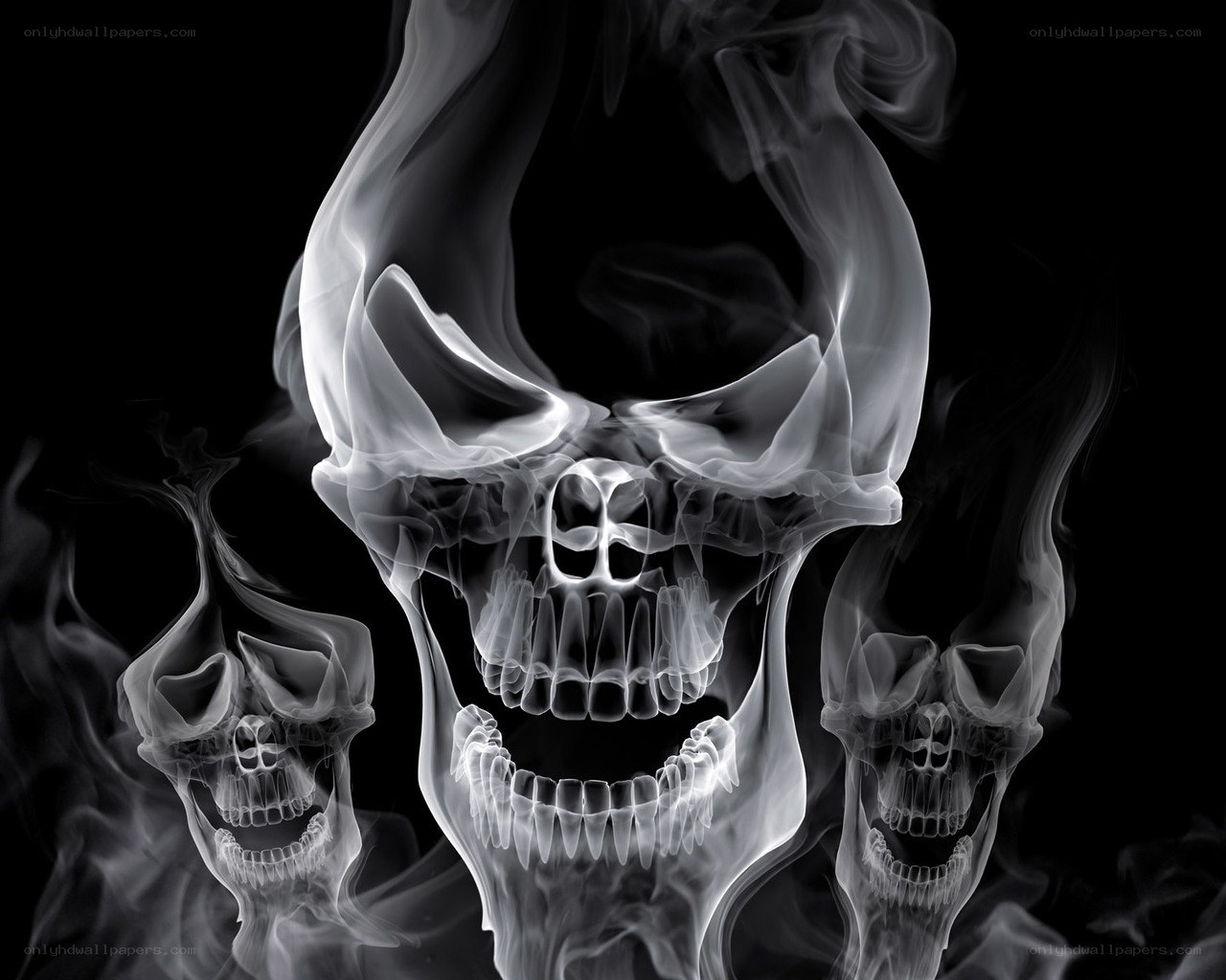 smoky skull design