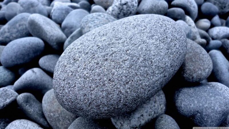 Smooth Gray Pebbles — Calm, Photograph