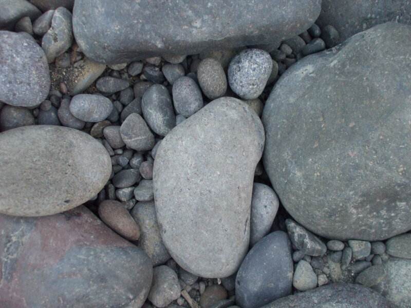 Smooth Gray River Stones — Calm