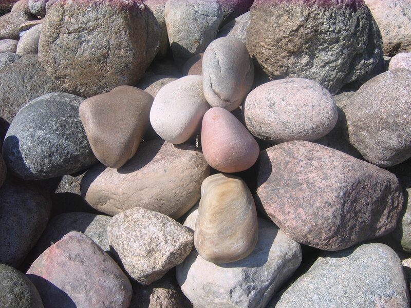 Smooth River Rocks — Gray