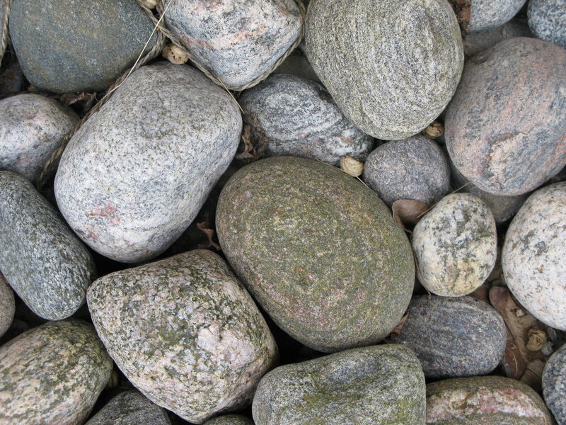 smooth river stones