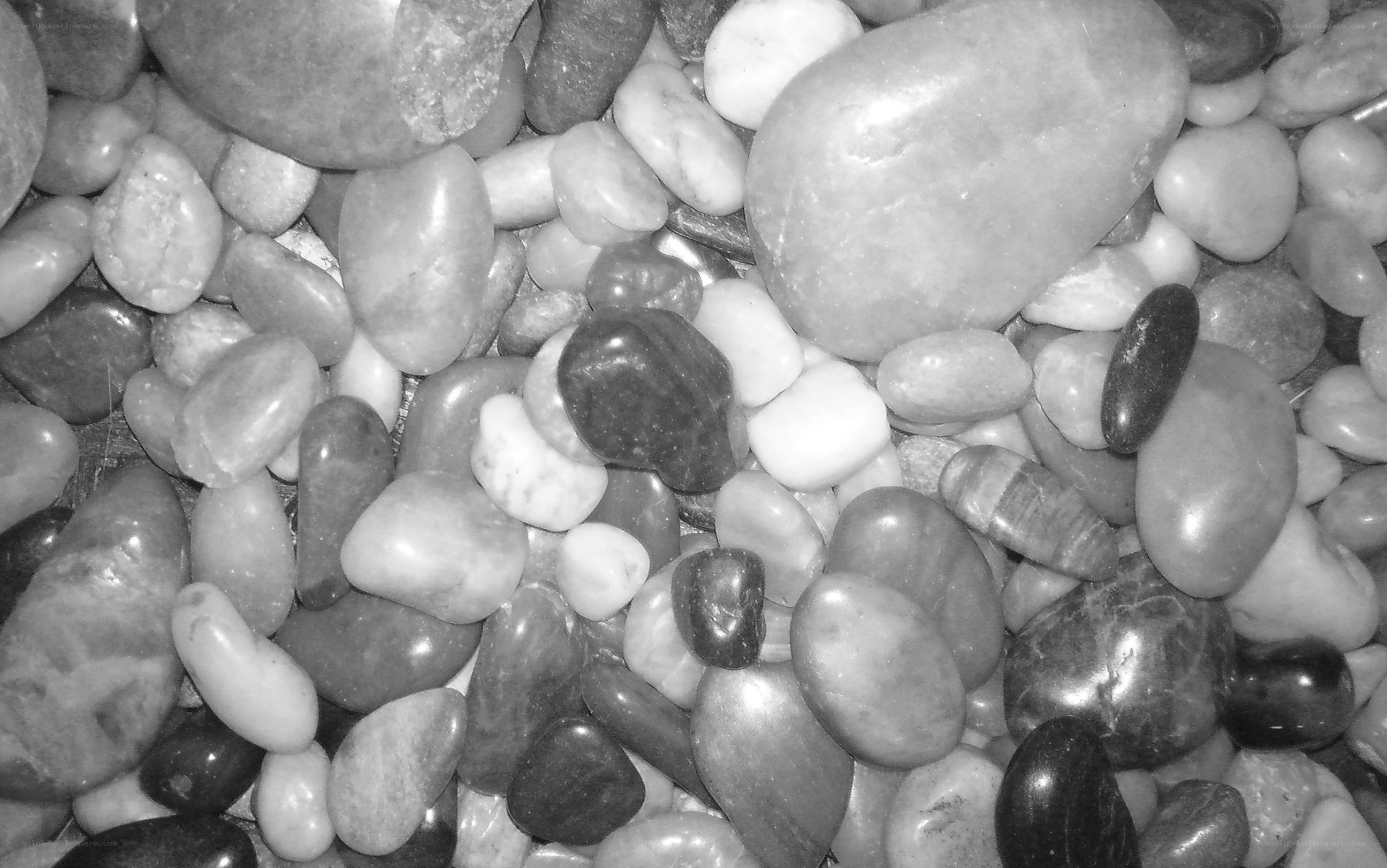 smooth river stones