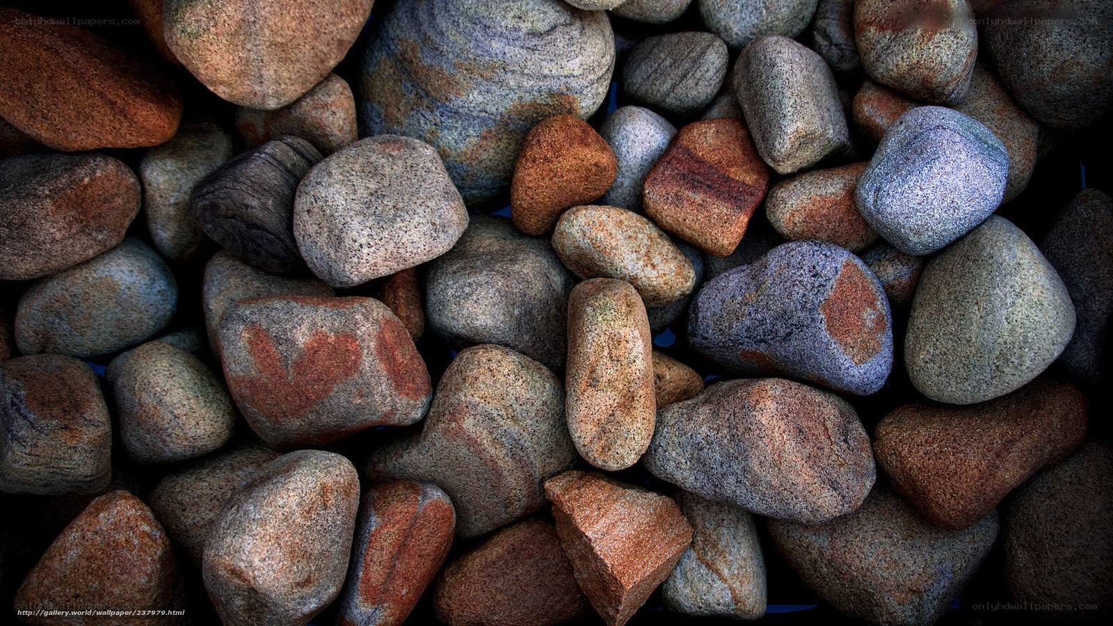 smooth river stones