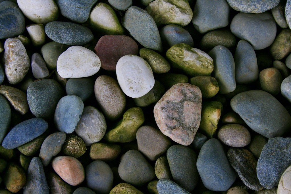 smooth river stones