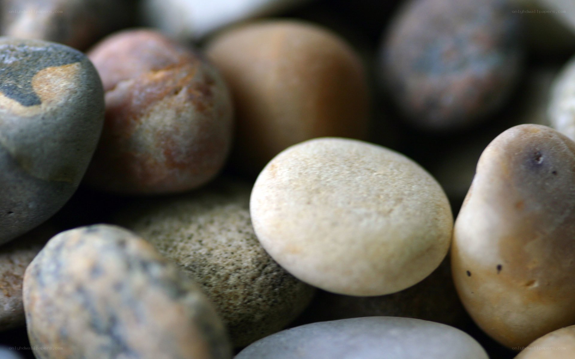 smooth river stones