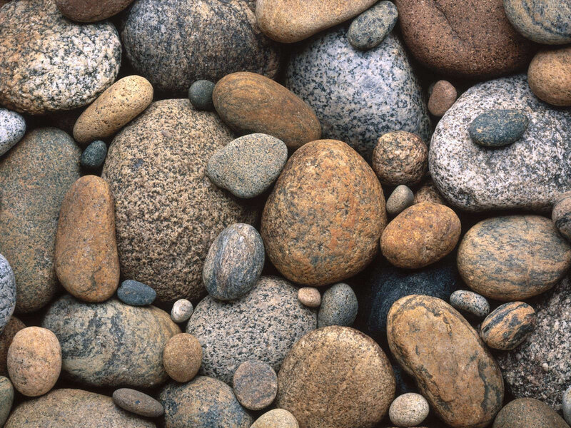 Smooth River Stones — Brown