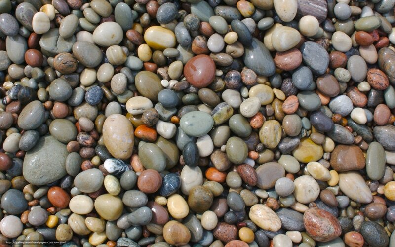 Smooth River Stones — Gray, Calm, Photograph, Pebbles