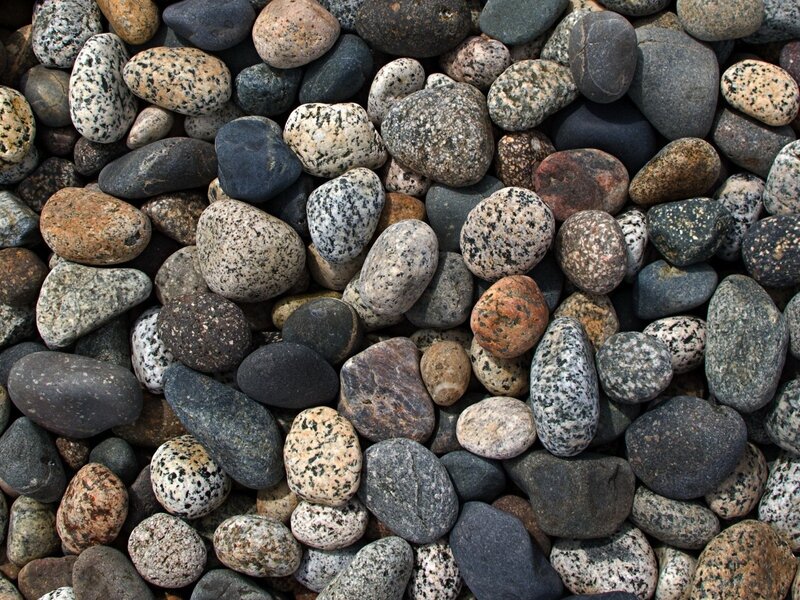 Smooth River Stones — Gray, Neutral, Photograph