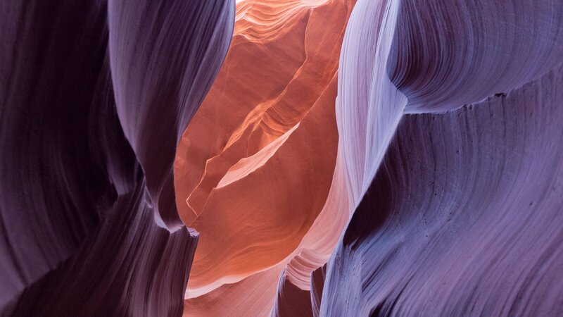 Smooth Sandstone Canyon — Orange