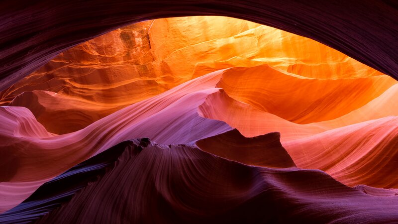 Smooth Sandstone Formations — Orange