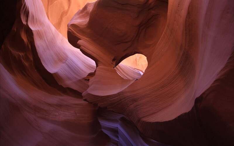 Smooth Sandstone Formations — Red