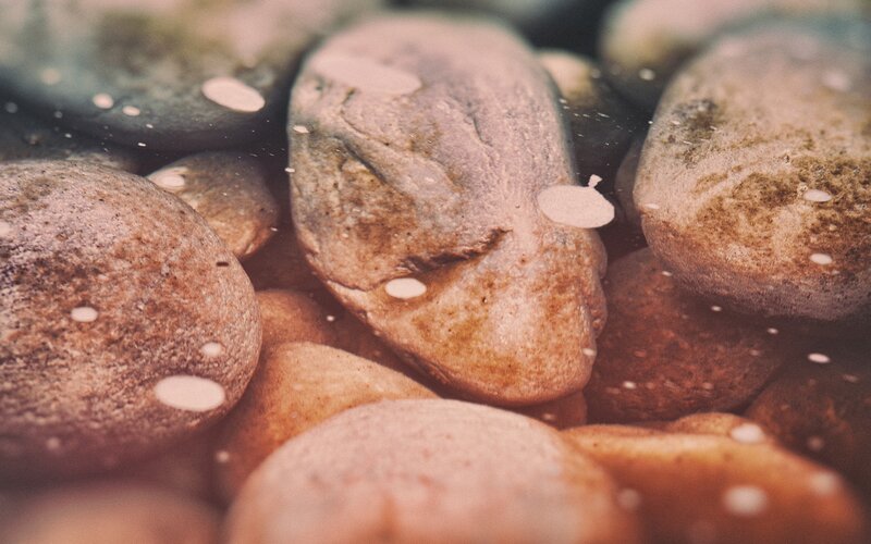 Smooth Stones Underwater
