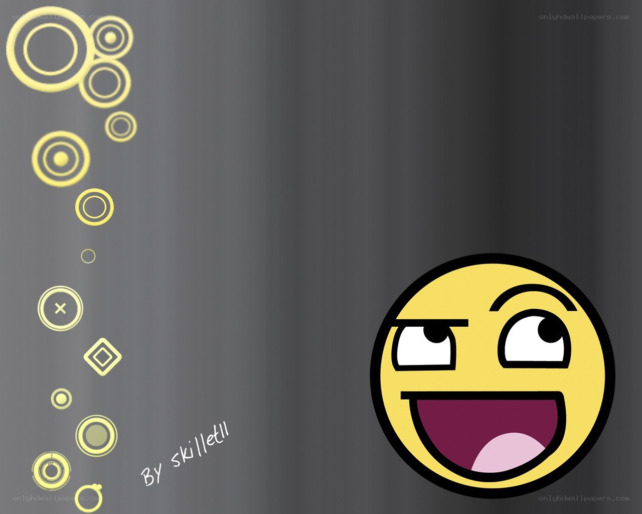 smug face emoji wallpaper