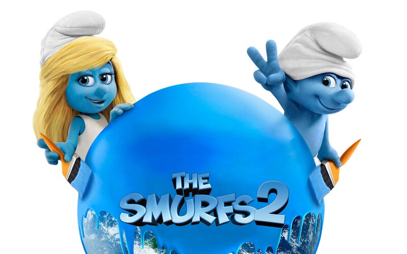 Smurf Characters with Globe