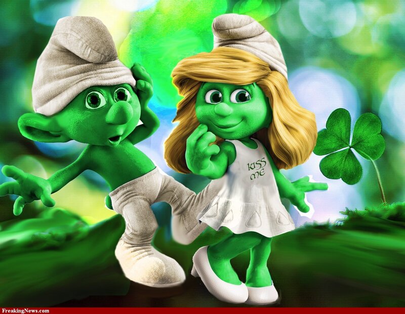 Smurf Couple in Forest