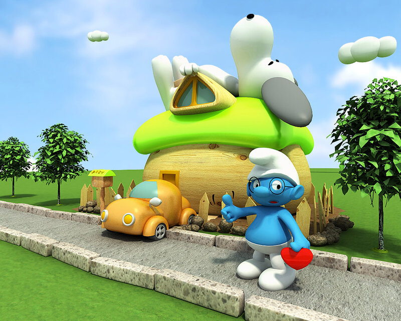 Smurf with Heart