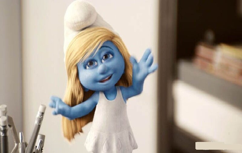 Smurfette waving hello