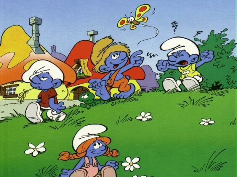 Smurfs in a Village