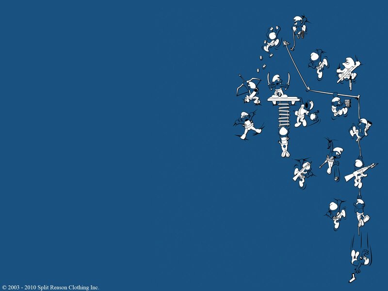 Smurfs in Action — Blue, Chaotic