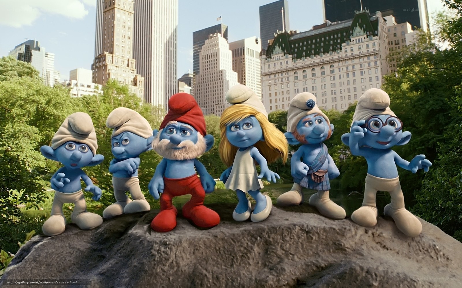 Smurfs in New York City