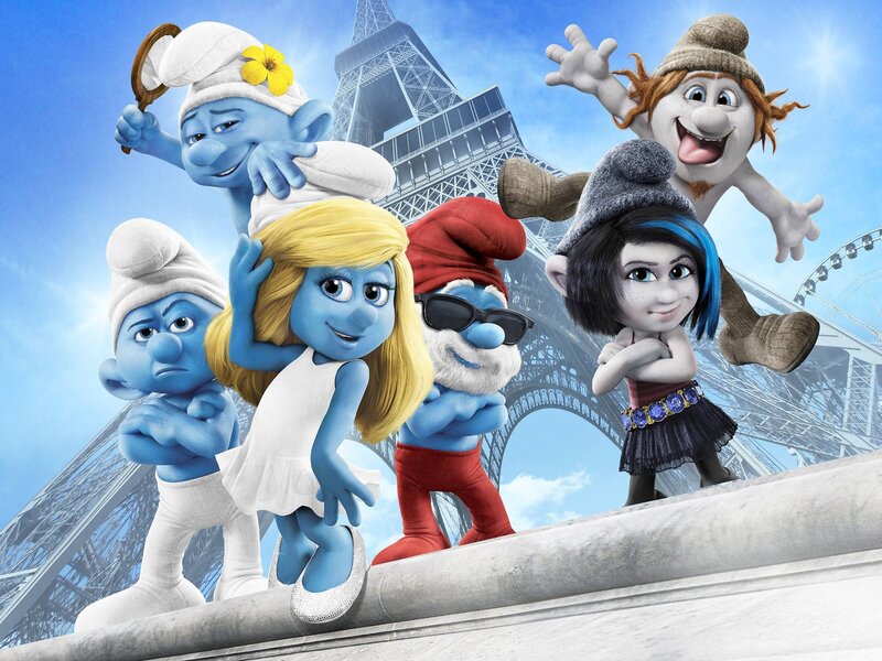 Smurfs in Paris — Blue