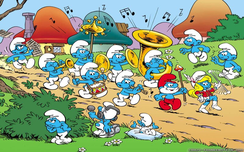 Smurfs marching band