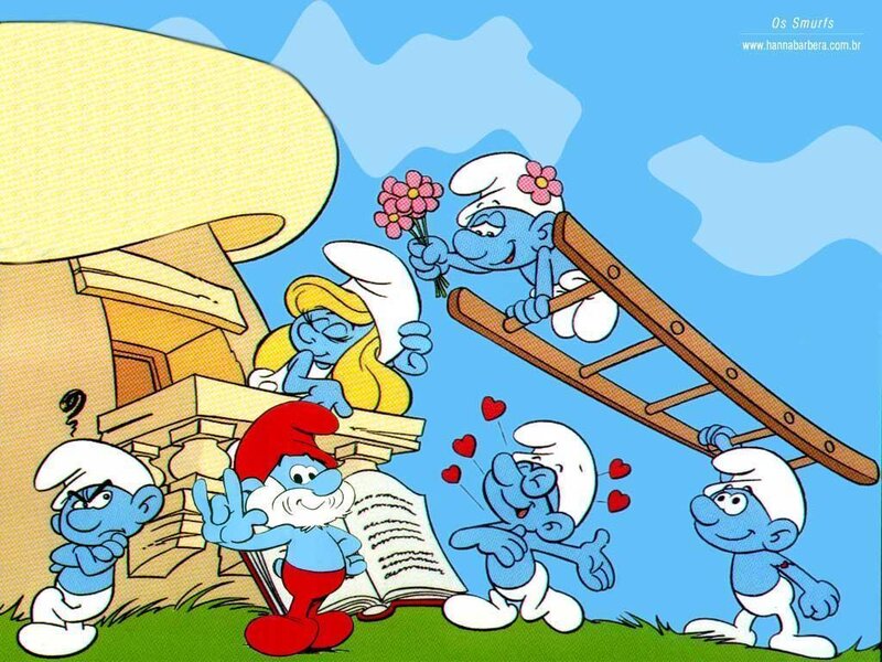 Smurfs on a romantic day