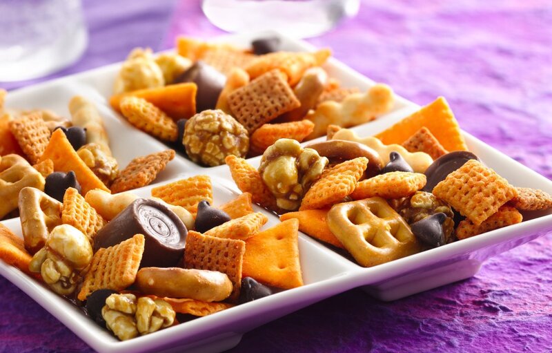 Snack Mix on a Platter