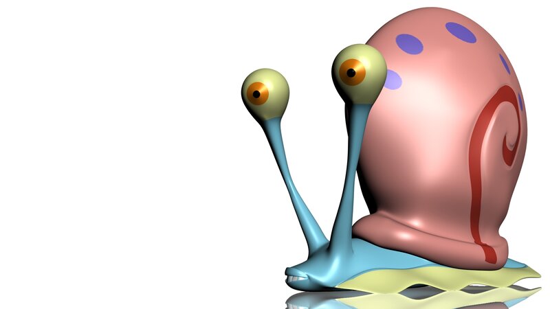 Snail Character with Eyes