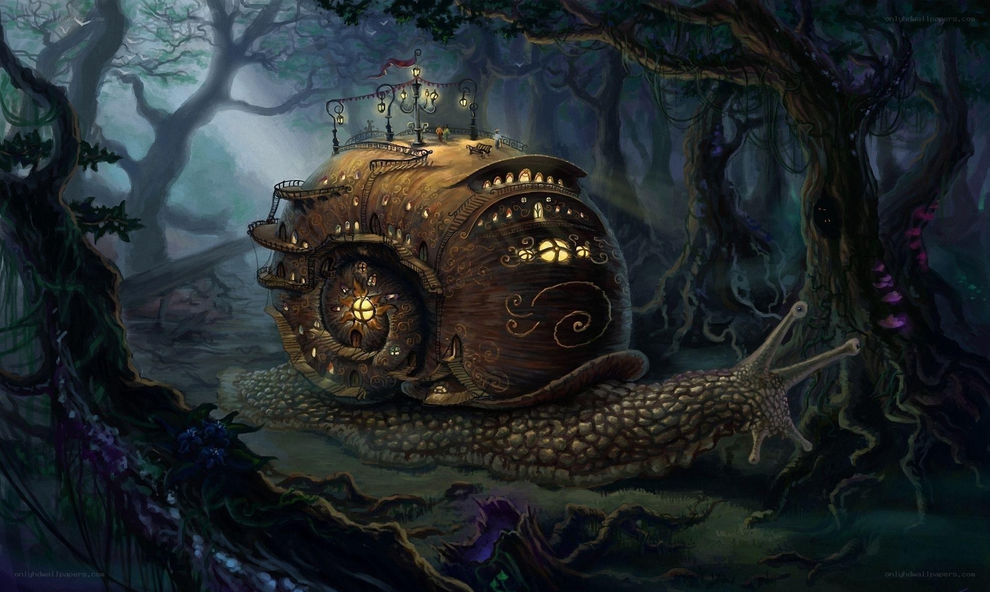snail house in enchanted forest