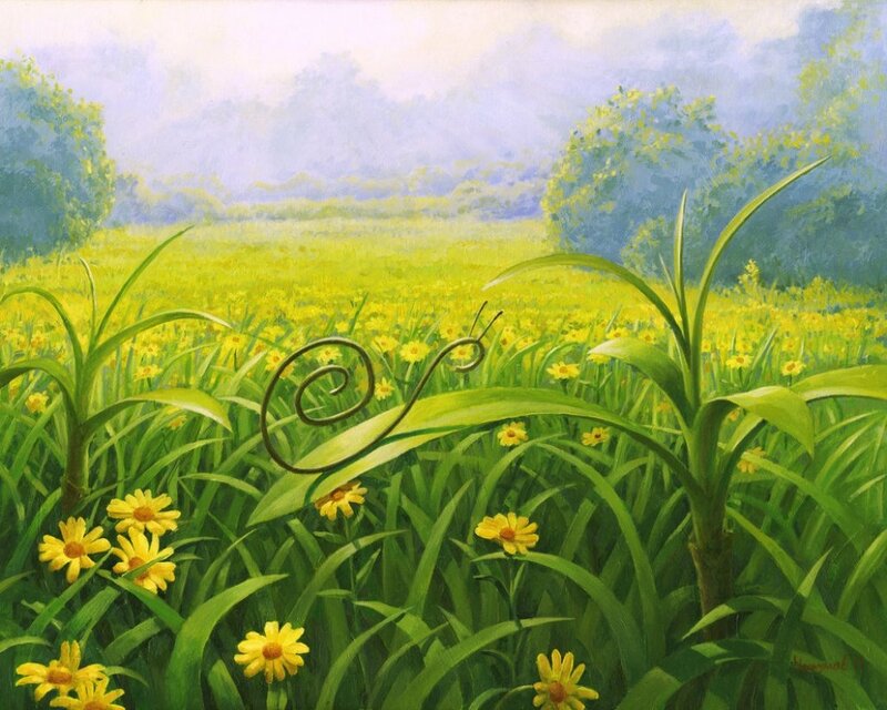 Snail in a Field