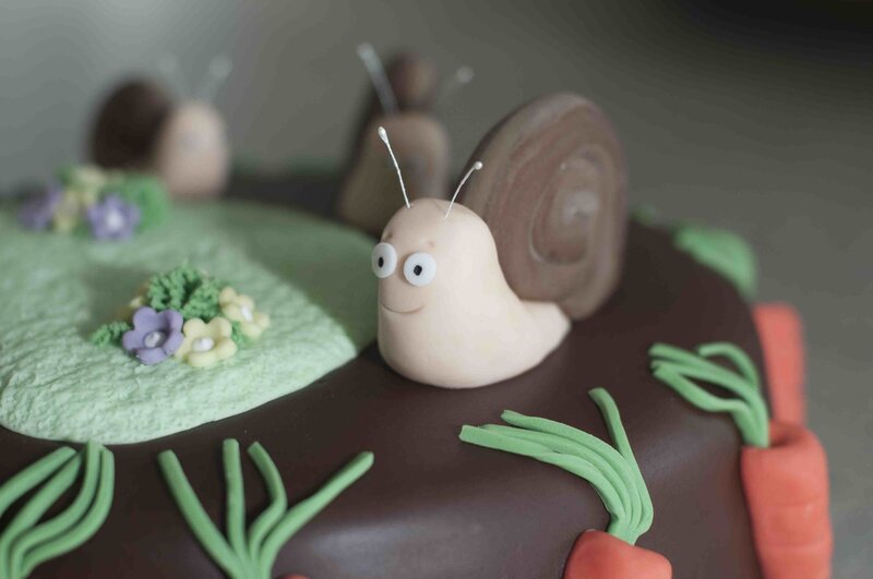 Snail on a Cake