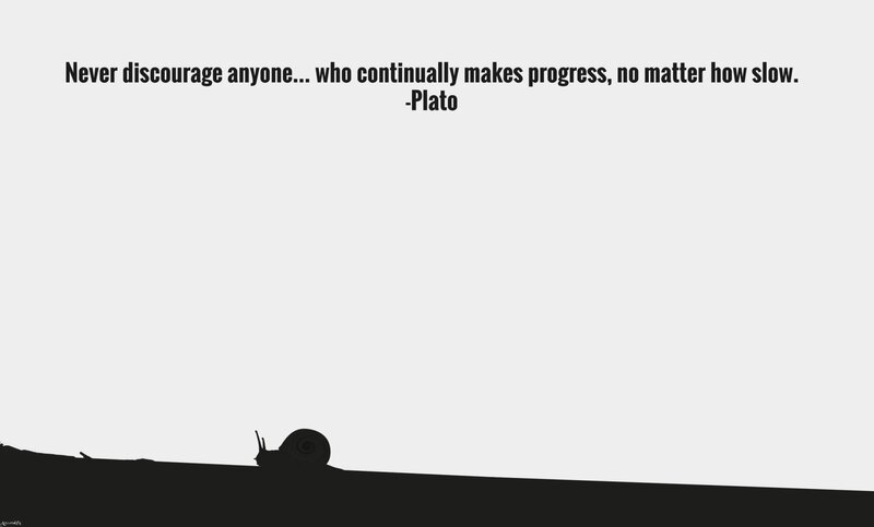 snail progress quote
