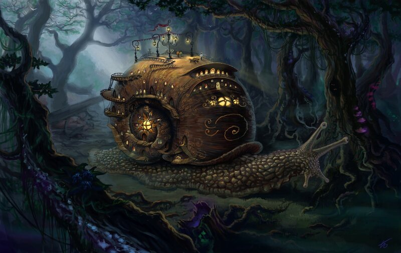 Snail-shaped House