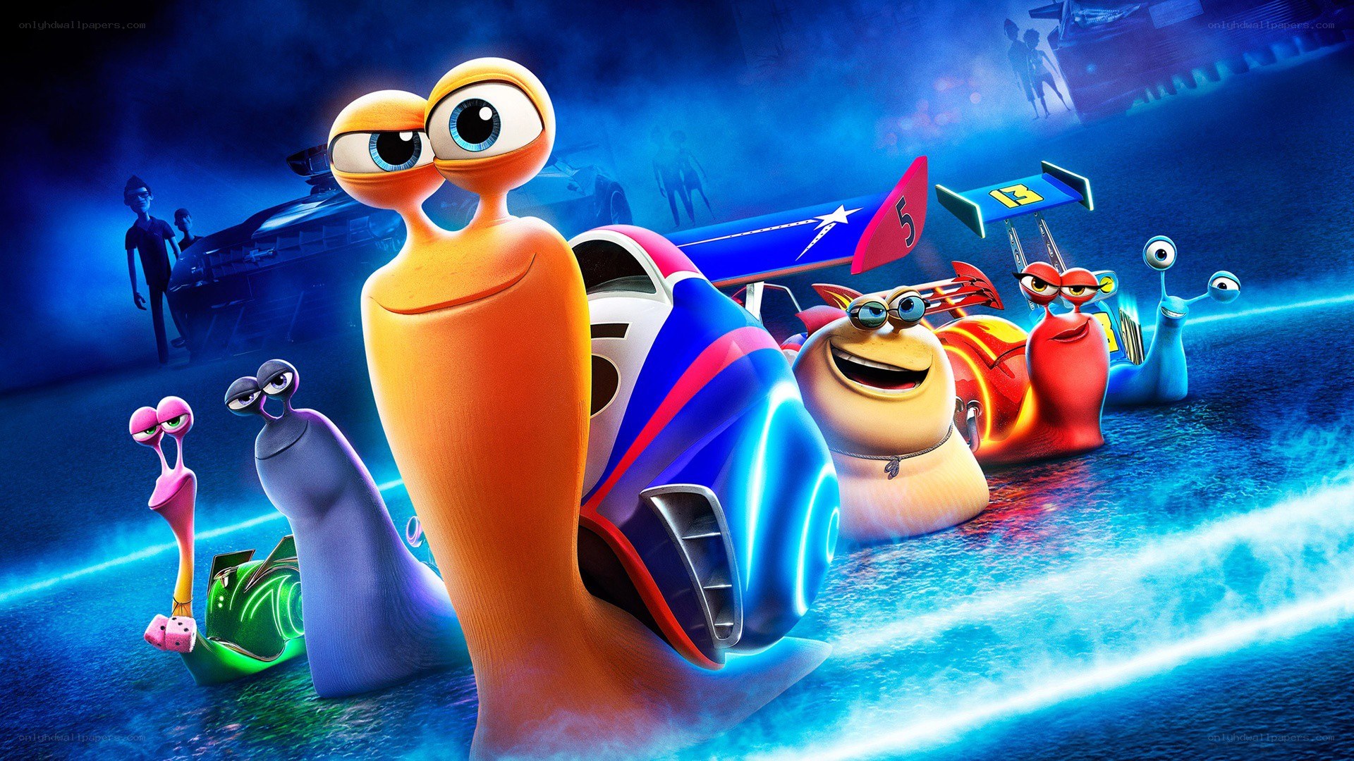 Snails in a high-speed race