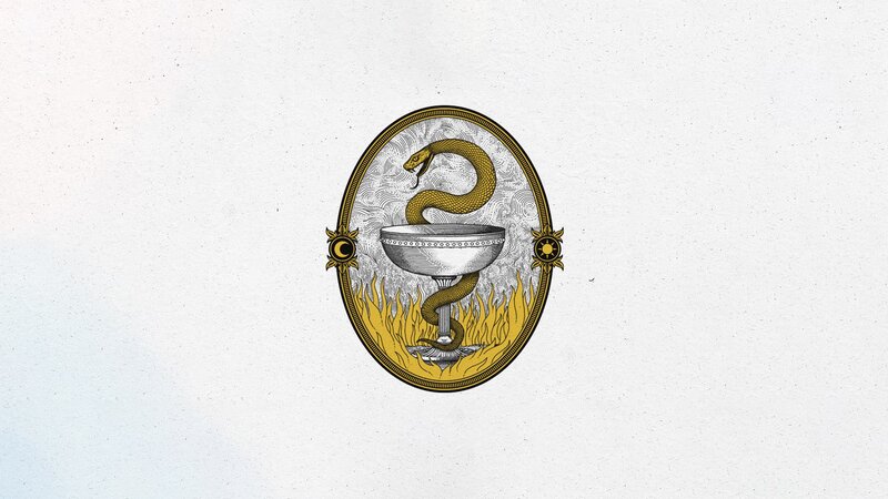 Snake Coiled Around Chalice