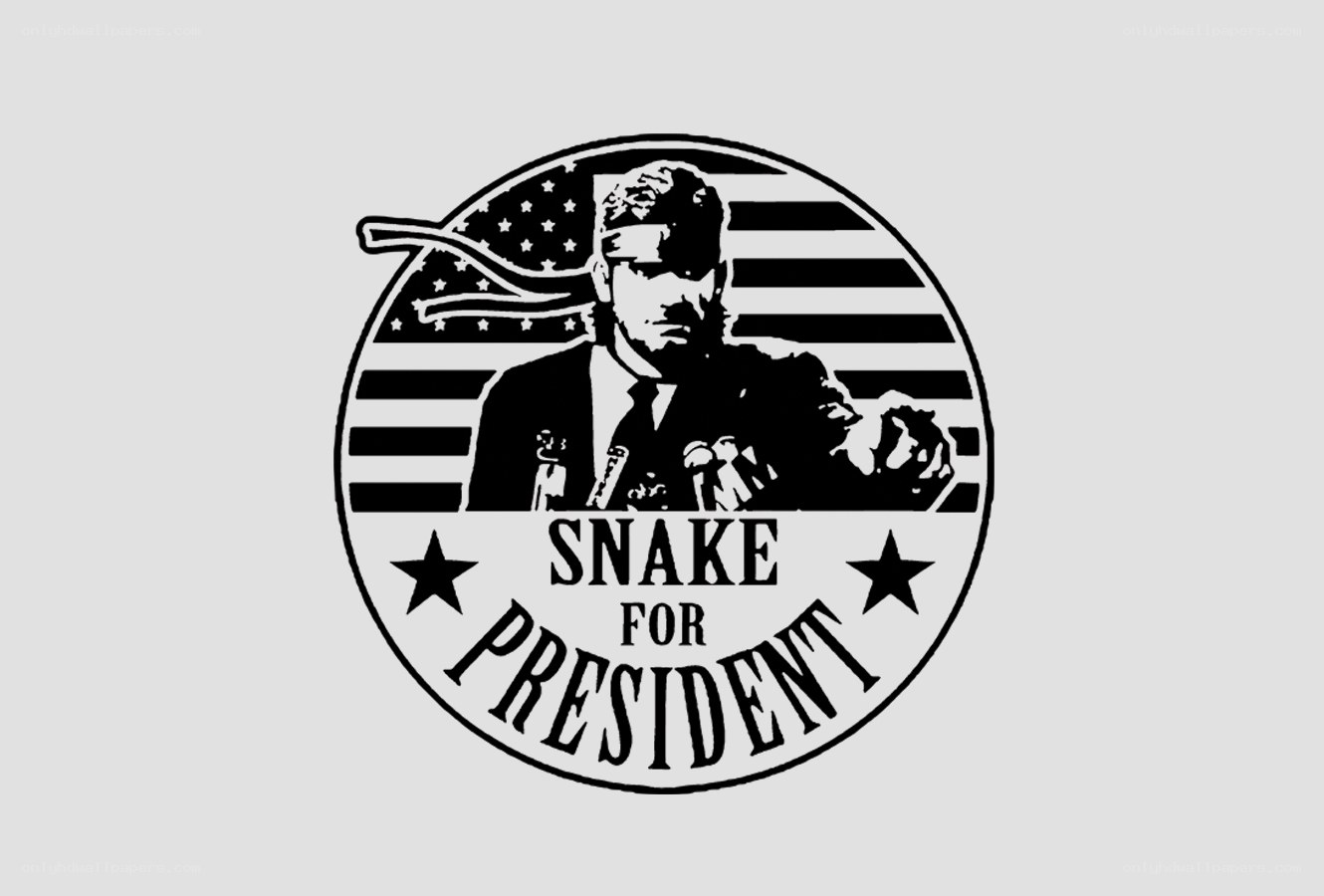 Snake for President campaign logo