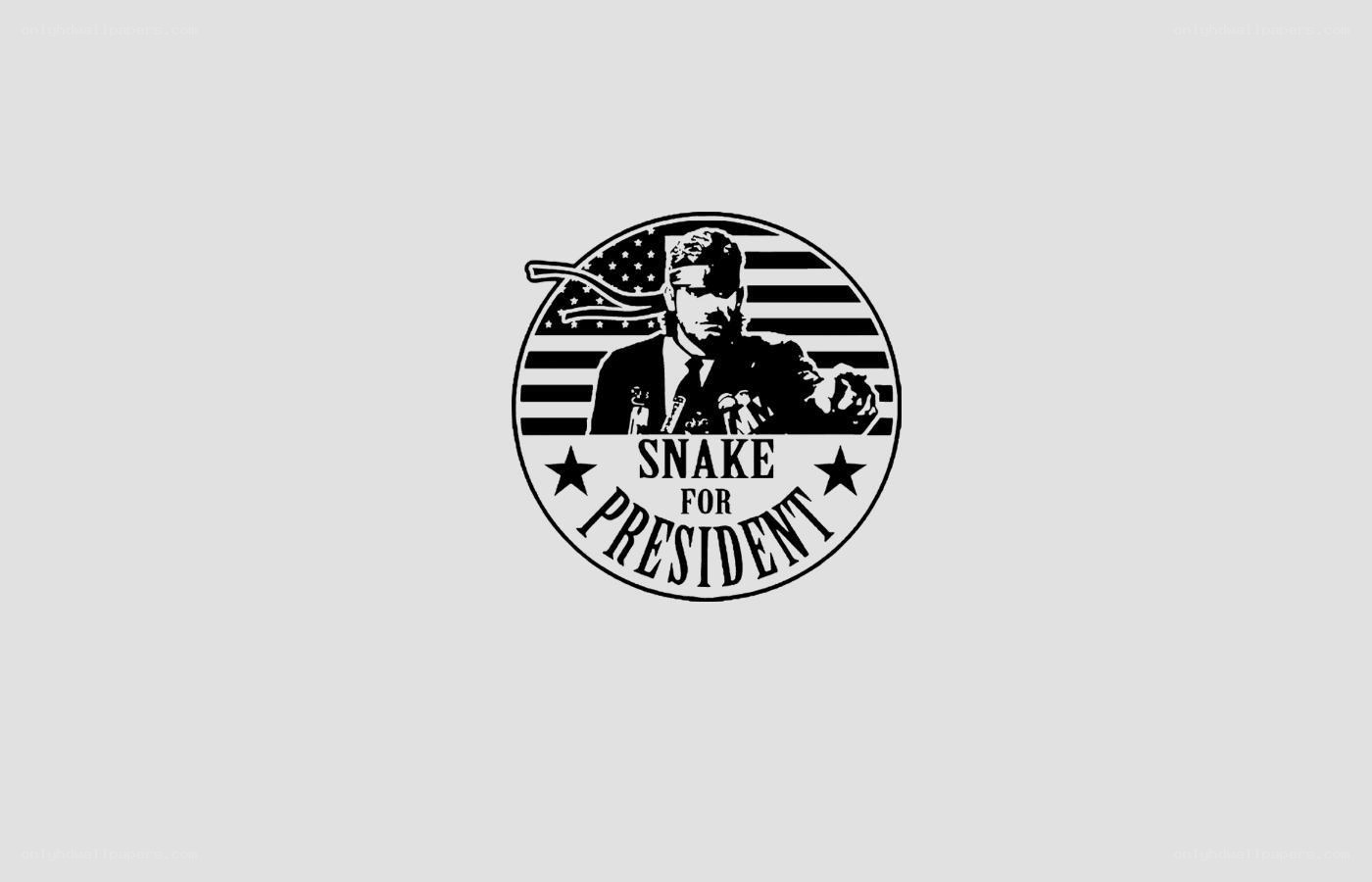 Snake for President campaign logo