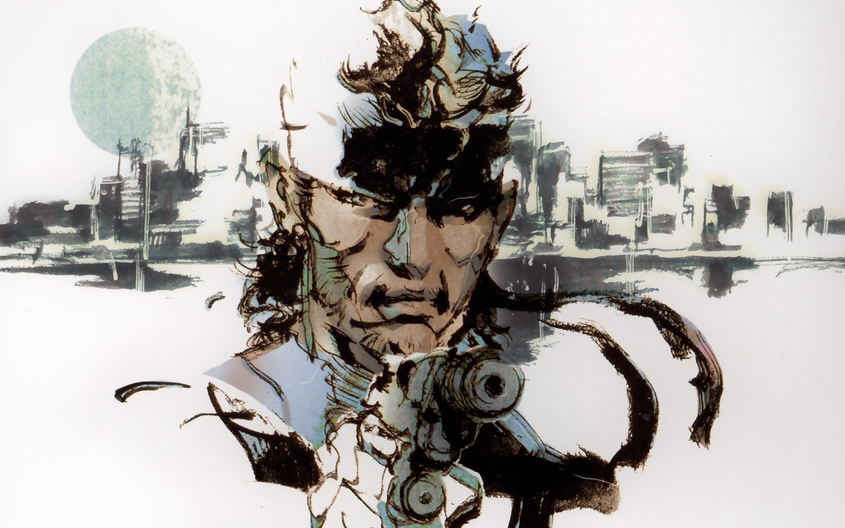 Snake in a cityscape