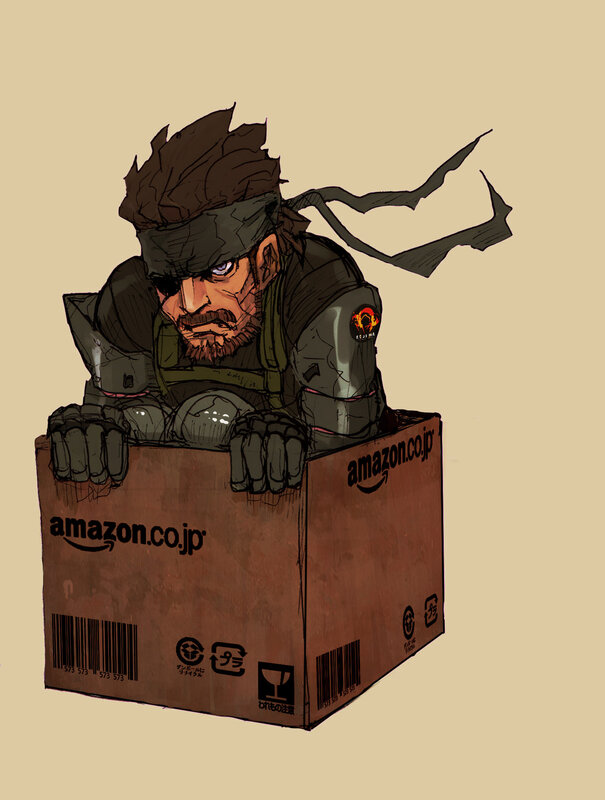 Snake in an Amazon box