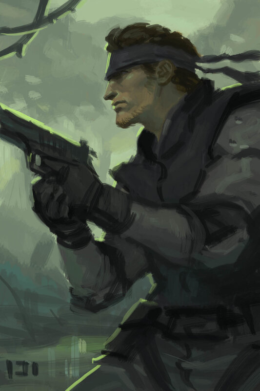 Snake in combat stance