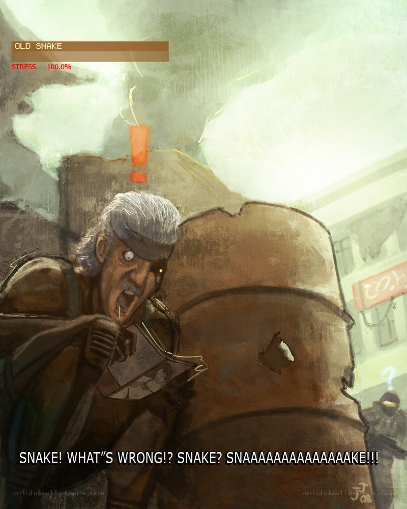 Snake in distress