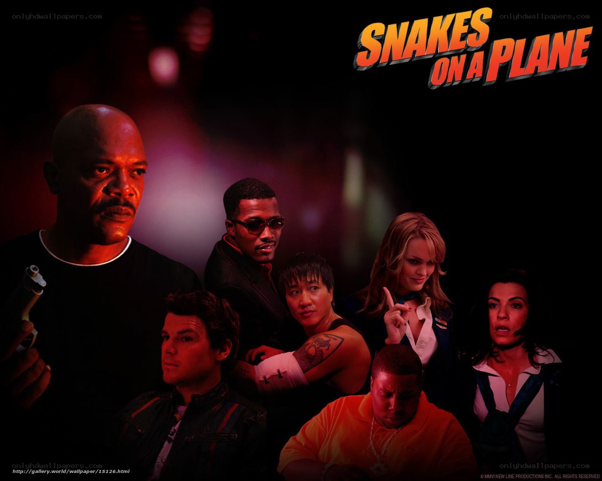 Snakes on a Plane cast poster