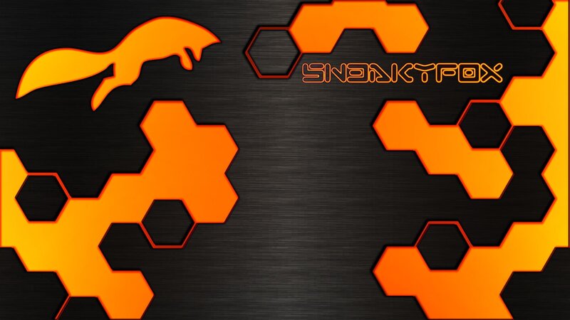 SnakyFox logo wallpaper